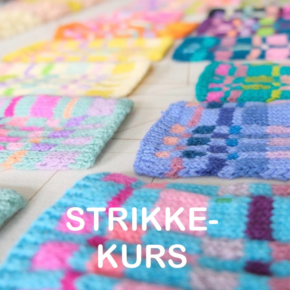 Kurs i fargestrikk med Ingunn Birkeland på Stitsj