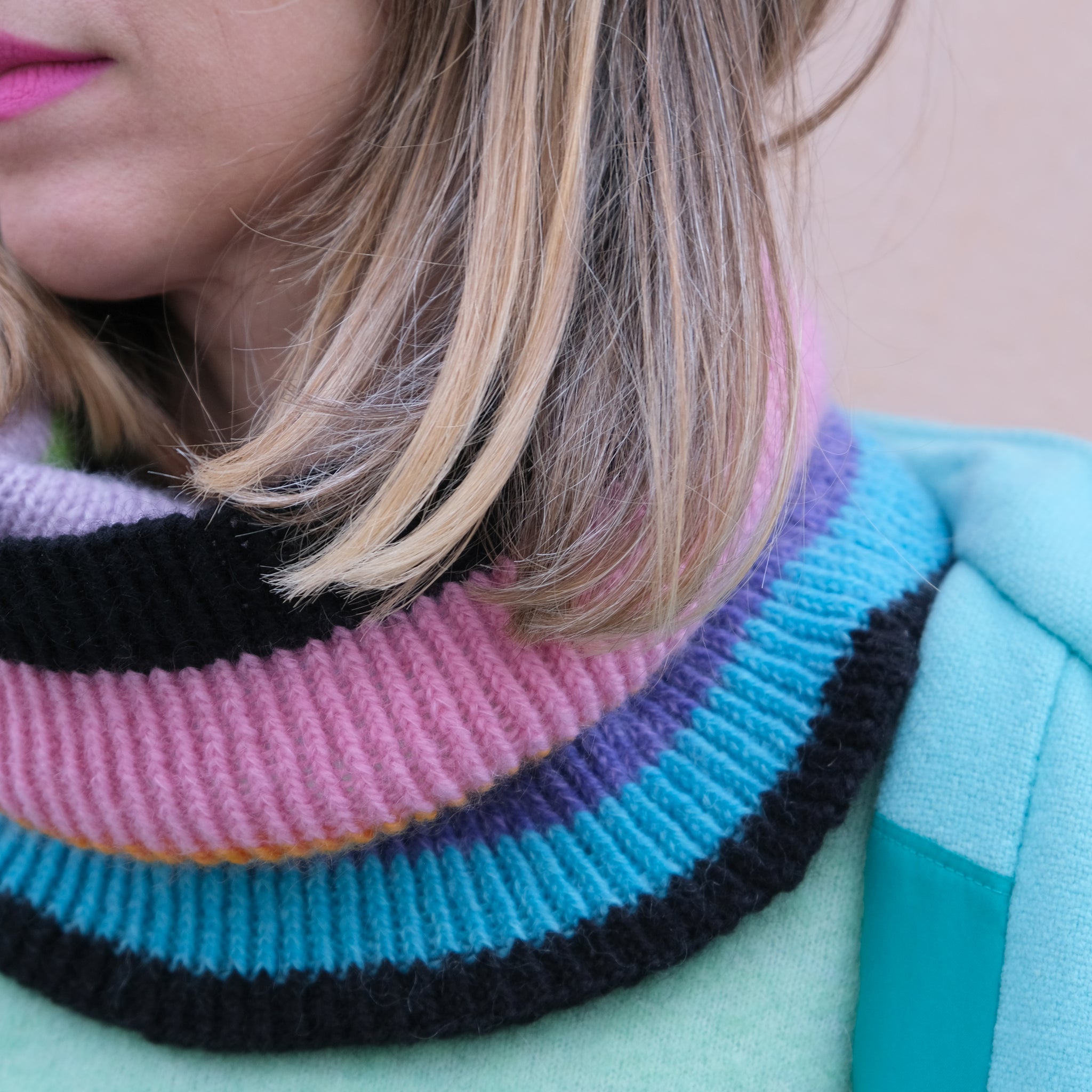 Oppskrift på Stripefest-hals